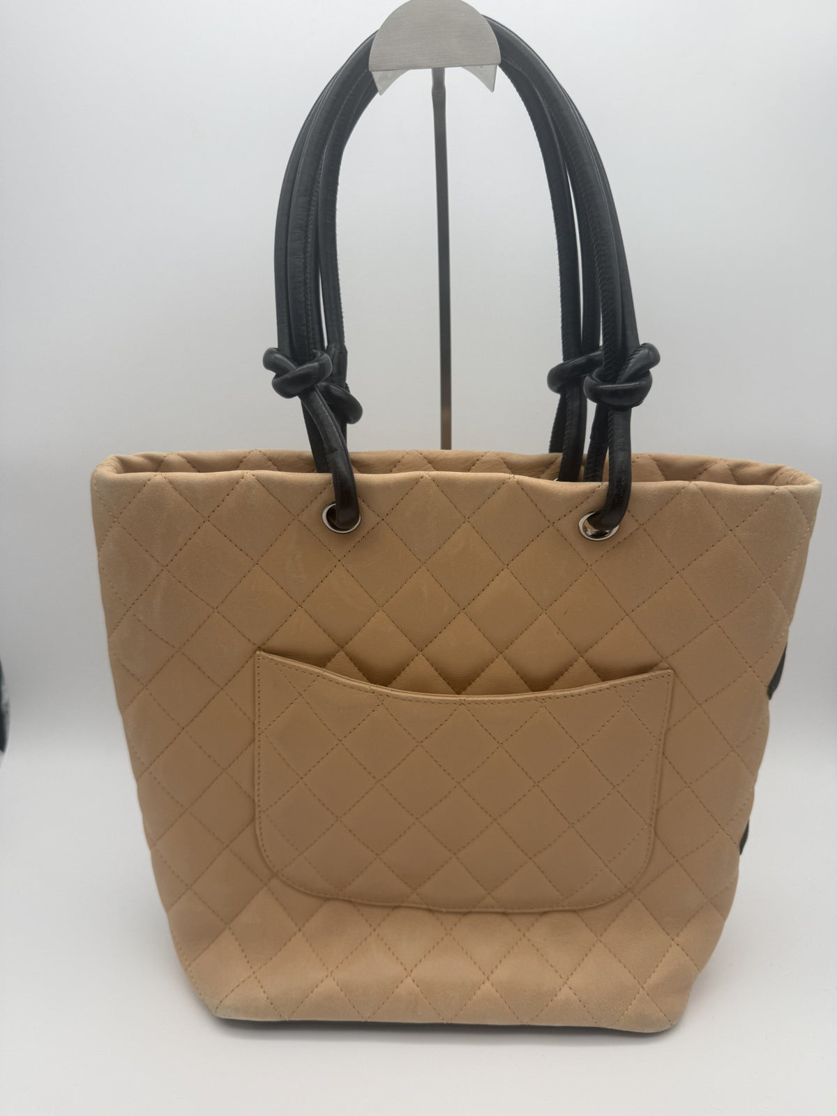 Chanel Cambon Tote — Beige & Black
