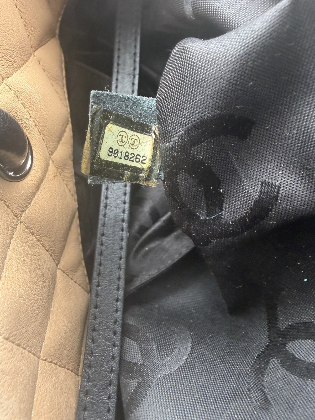 Chanel Cambon Tote — Beige & Black