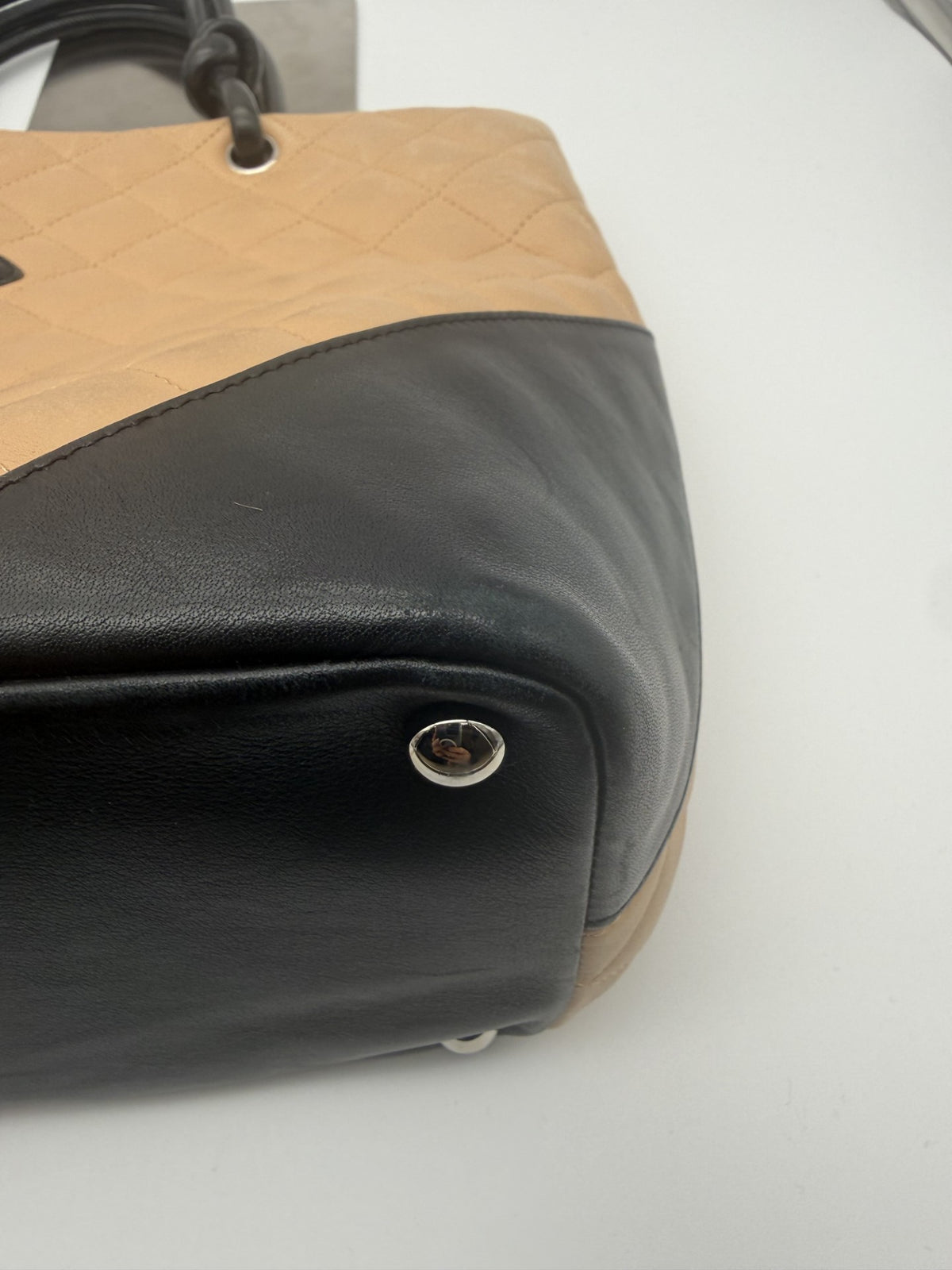 Chanel Cambon Tote — Beige & Black