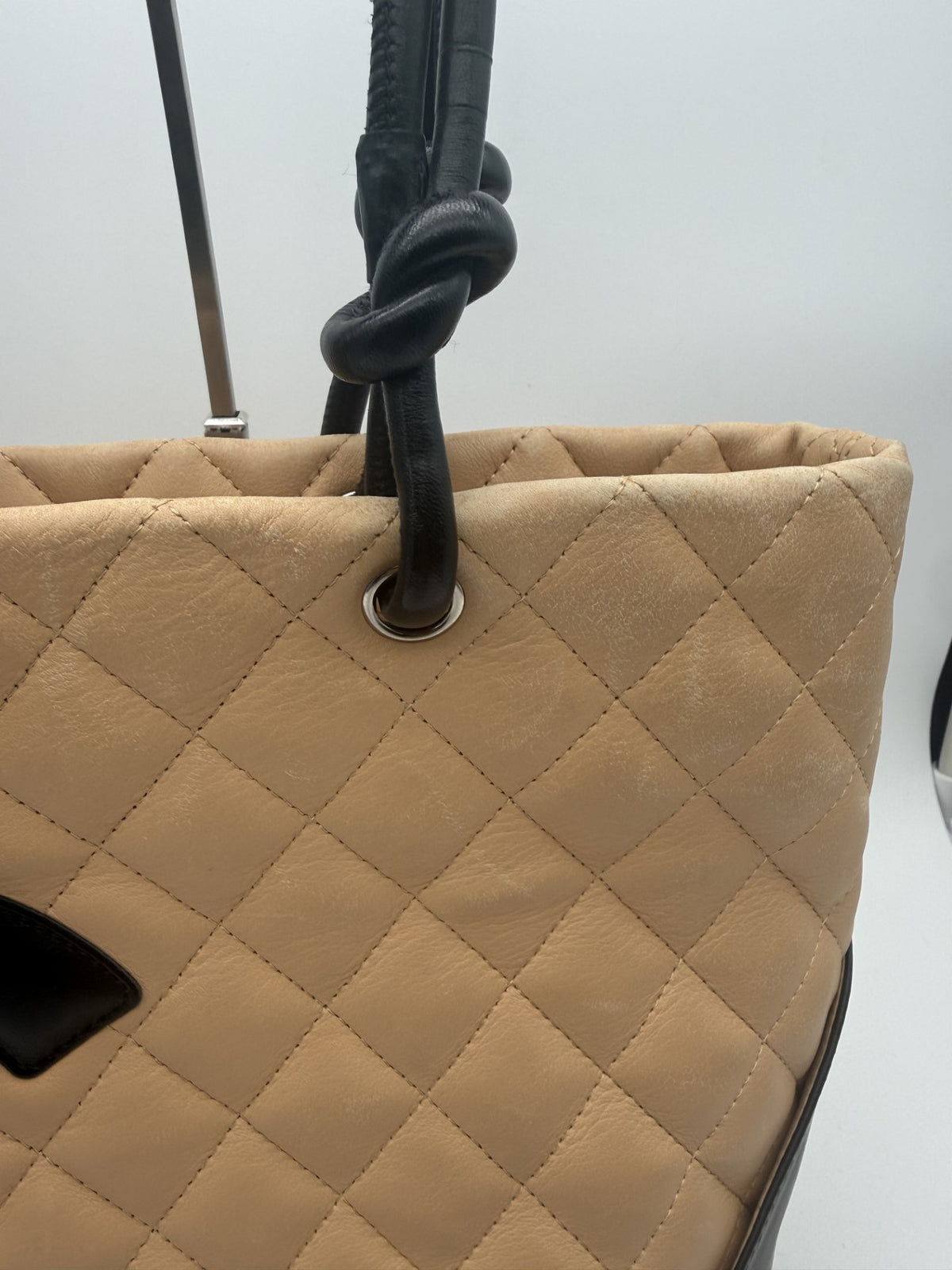 Chanel Cambon Tote — Beige & Black