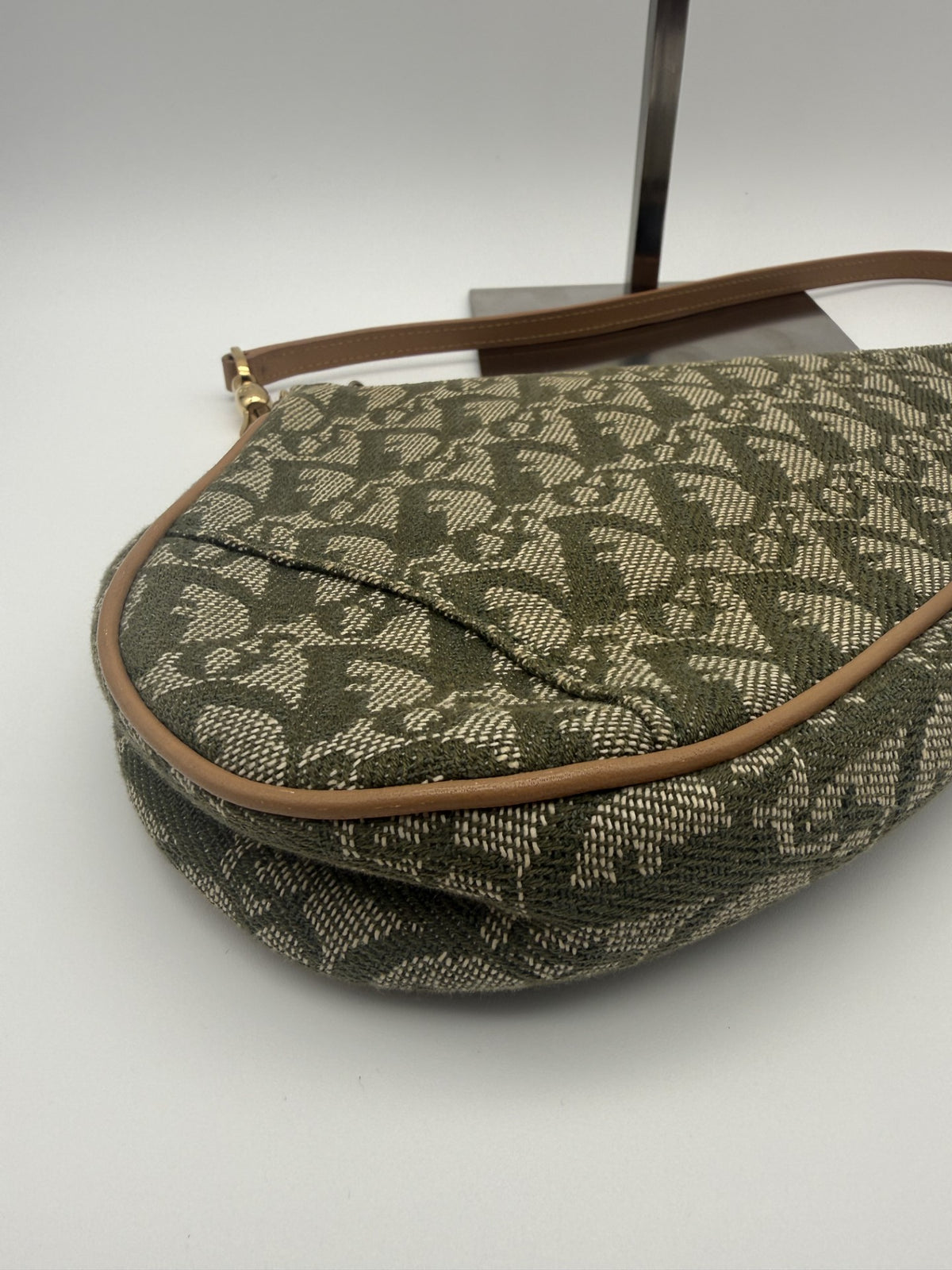 Dior Mini Saddle — Khaki Oblique