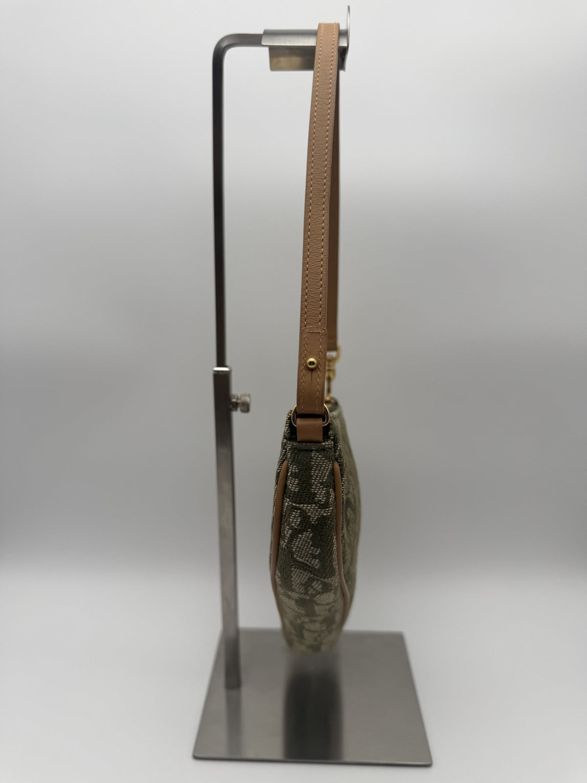 Dior Mini Saddle — Khaki Oblique
