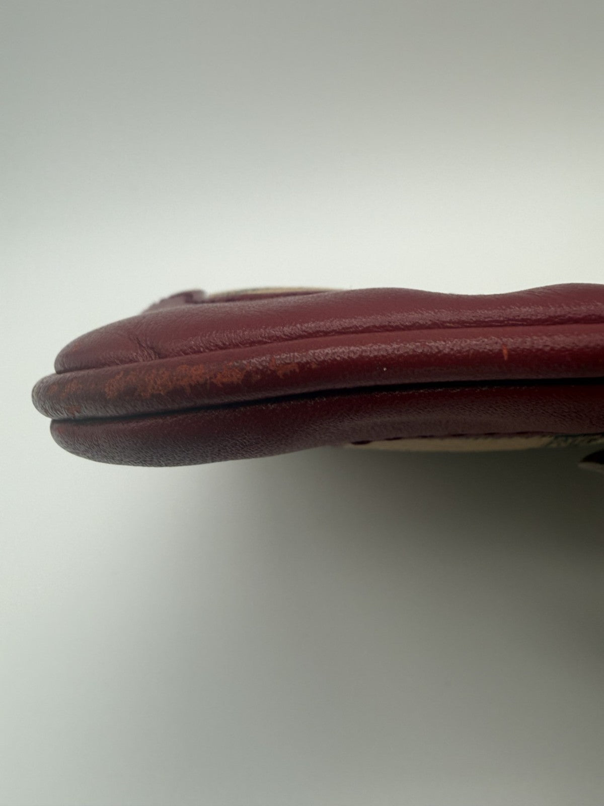 Burberry Peyton Crossbody — Haymarket Check & Red