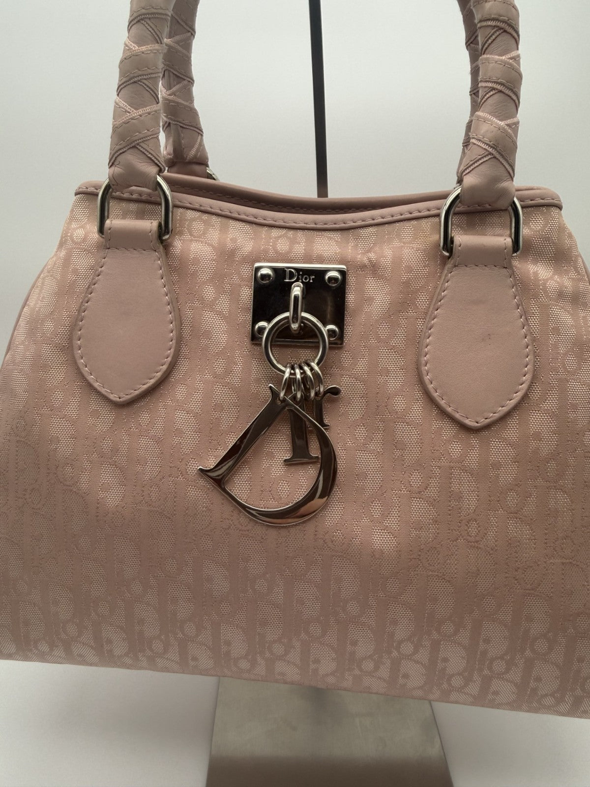 Dior Trotter Top Handle Bag — Powder Pink