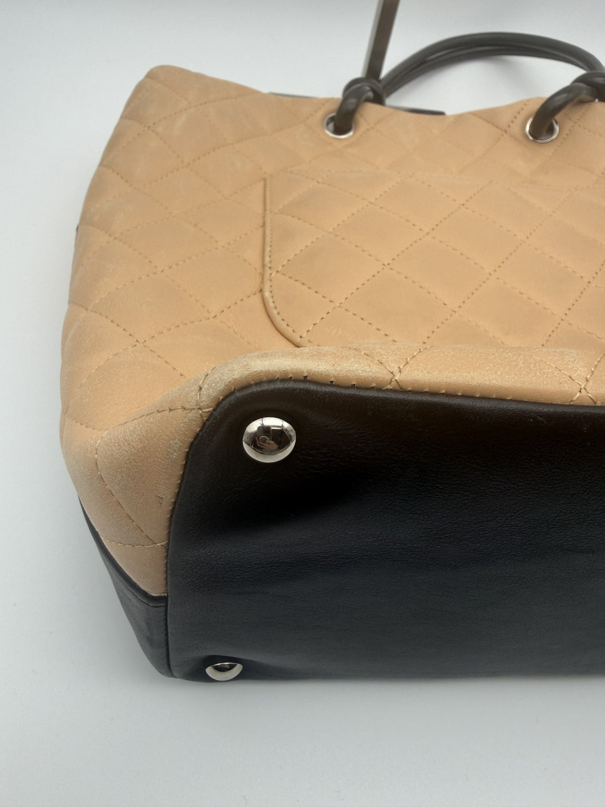 Chanel Cambon Tote — Beige & Black