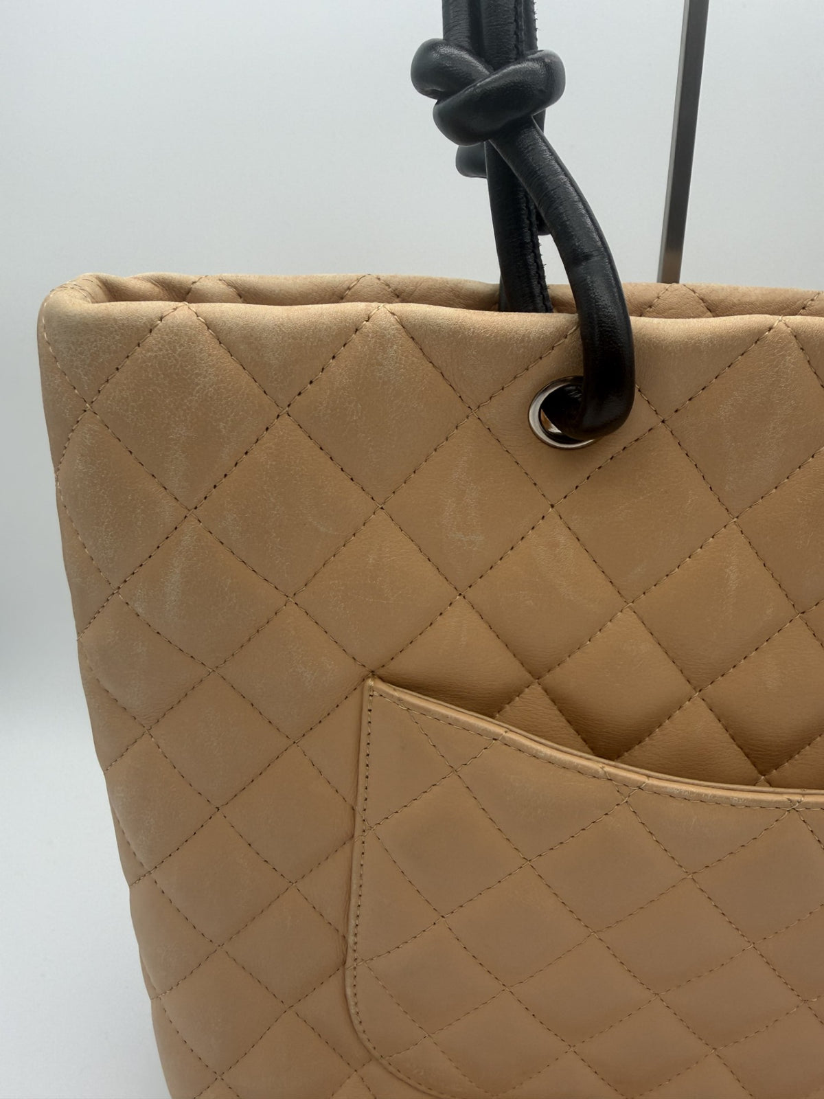 Chanel Cambon Tote — Beige & Black