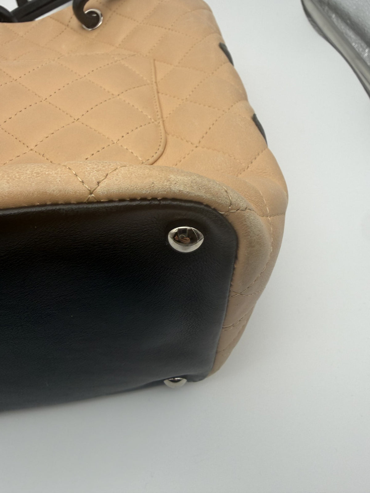 Chanel Cambon Tote — Beige & Black