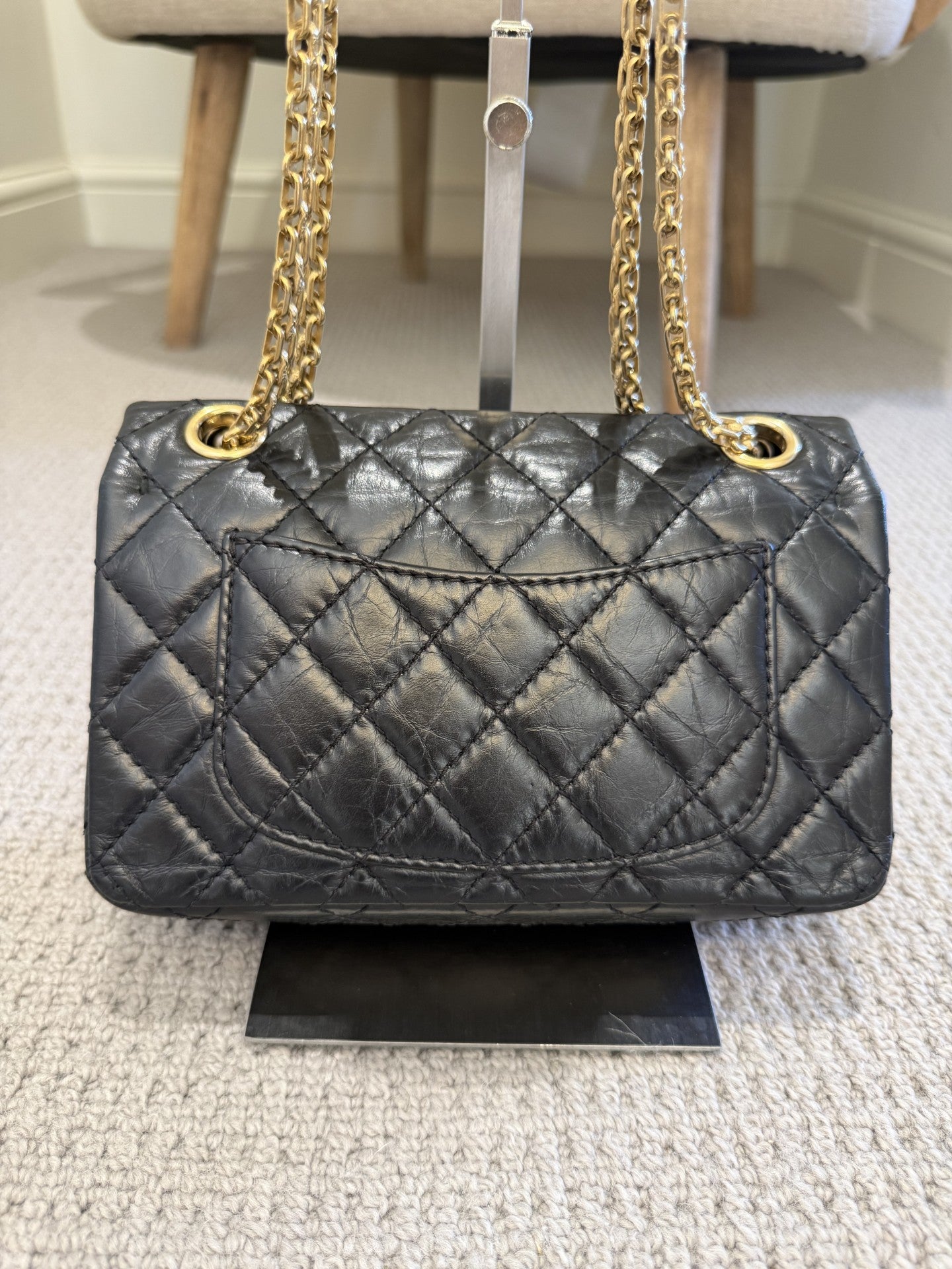 Chanel Lucky Charms 2.55 Reissue Double Flap Bag — Black Aged Calfskin, Gold Hardware, Limited Edition