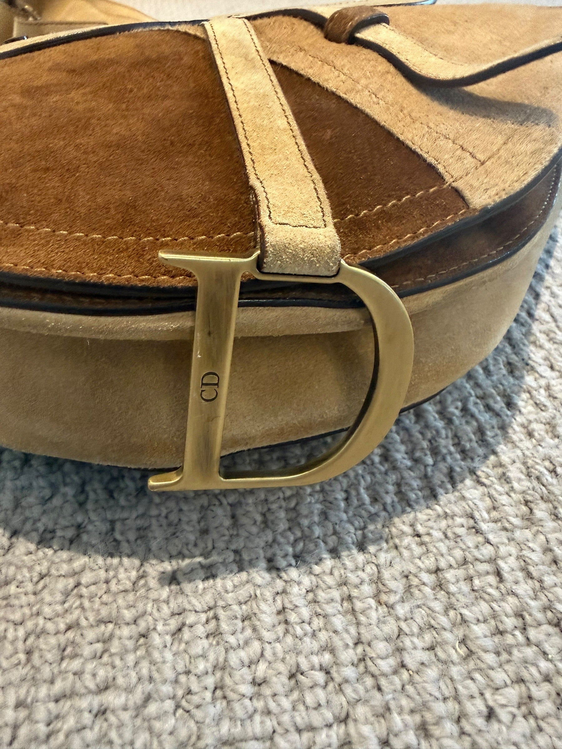 Vintage Christian Dior Saddle Bag — Galliano Era Pony Hair & Suede