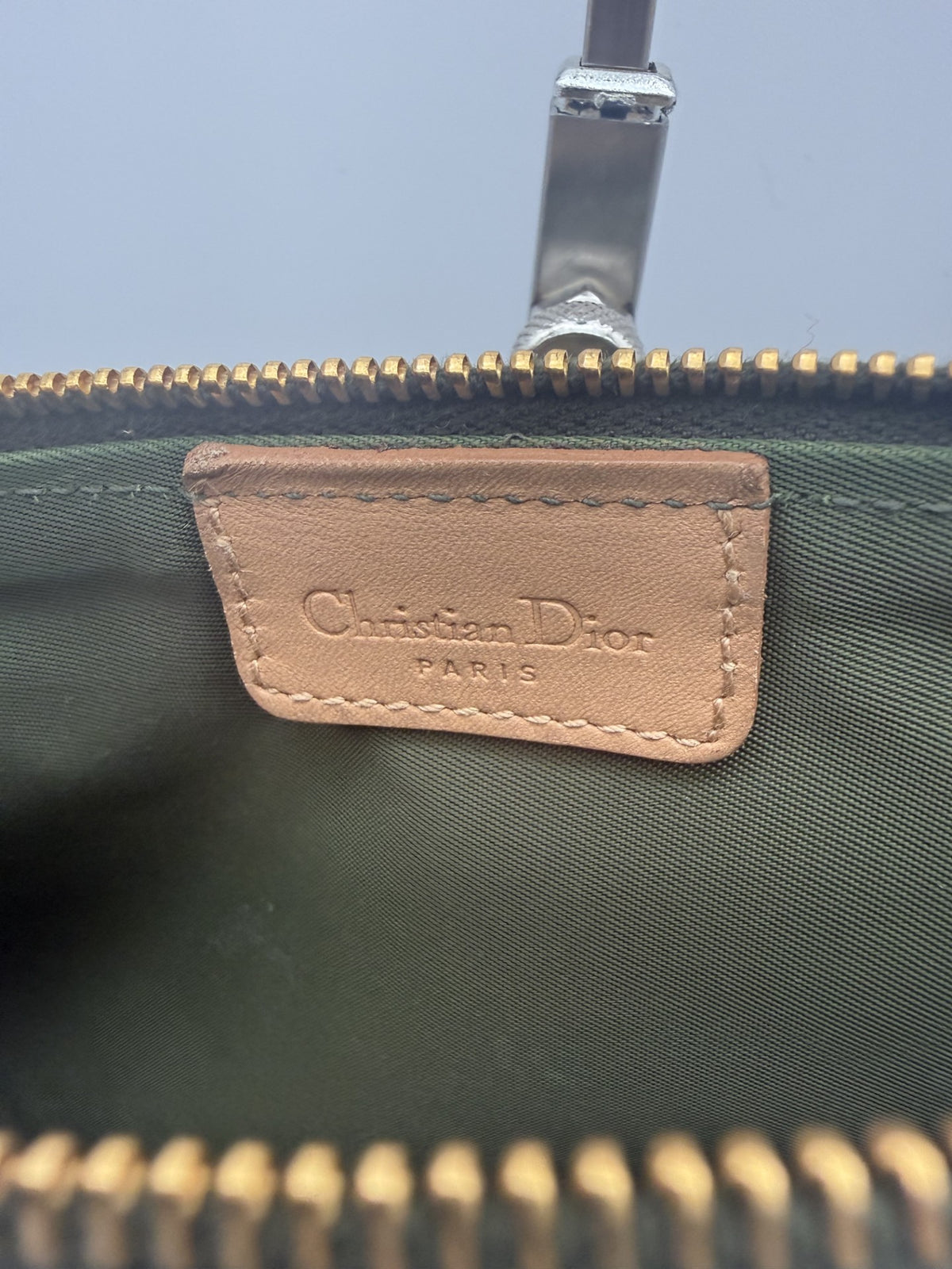Dior Mini Saddle — Khaki Oblique