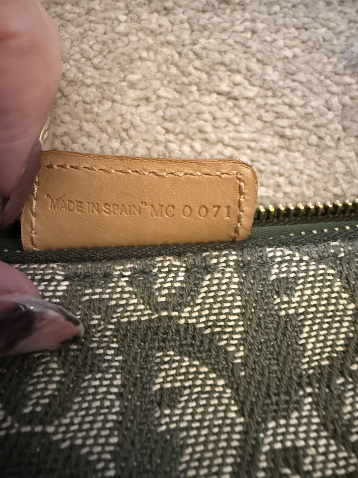 Dior Mini Saddle — Khaki Oblique