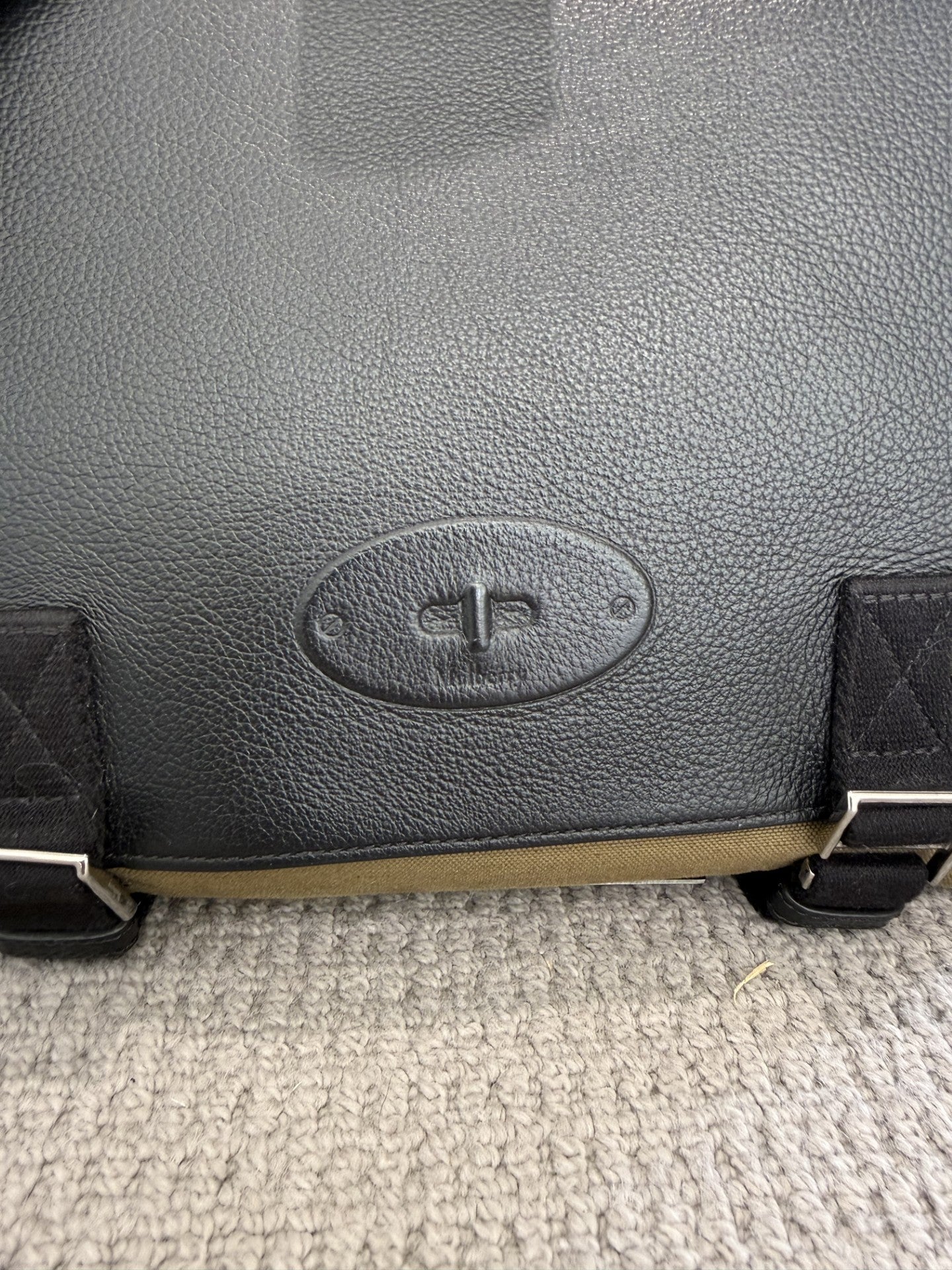 Mulberry Canvas Messenger Crossbody Bag – Khaki Green