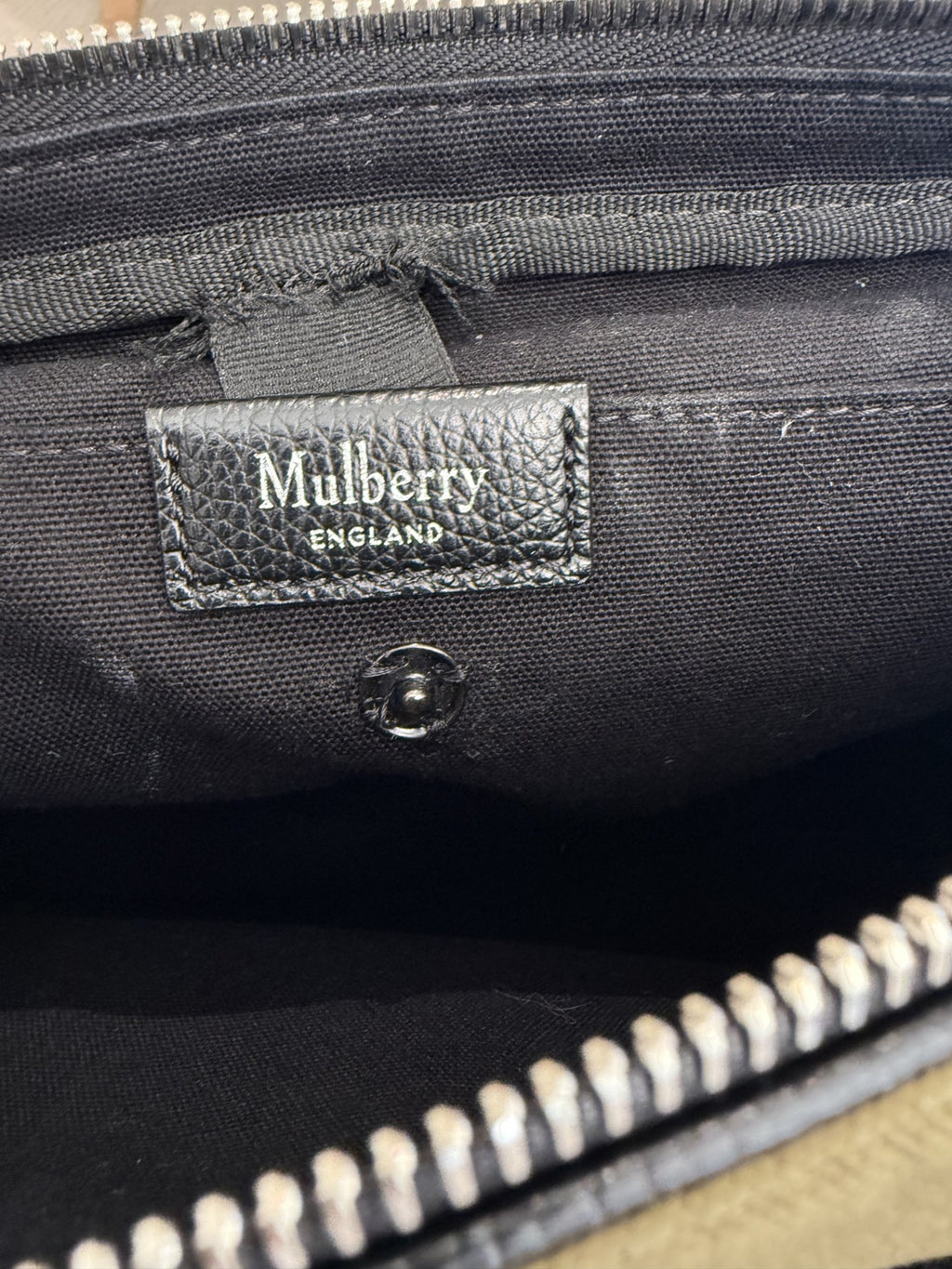 Mulberry Canvas Messenger Crossbody Bag – Khaki Green