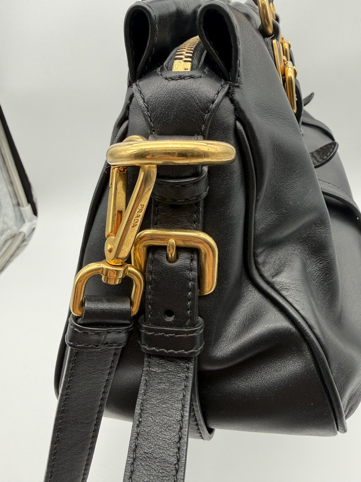 Prada Bauletto Satchel — Black