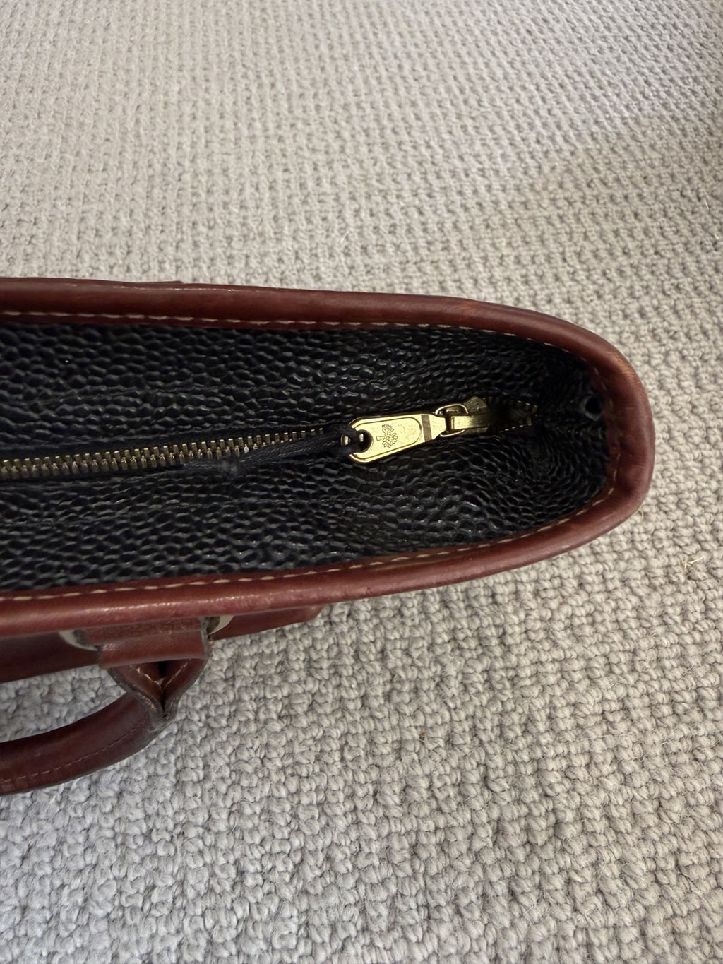 Vintage Mulberry Scotchgrain Tote Bag – Black & Tan