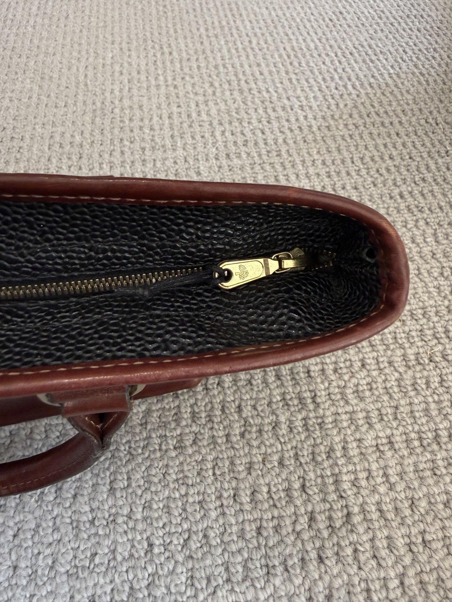 Vintage Mulberry Scotchgrain Tote Bag – Black & Tan