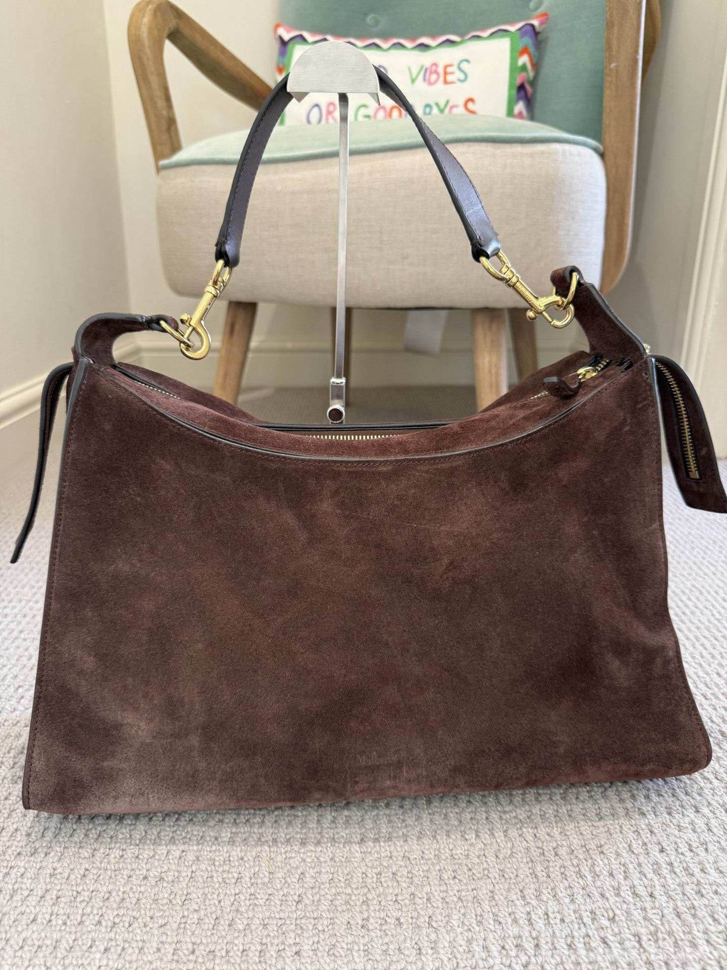 Mulberry Roxanne Shoulder Bag – Chocolate Suede