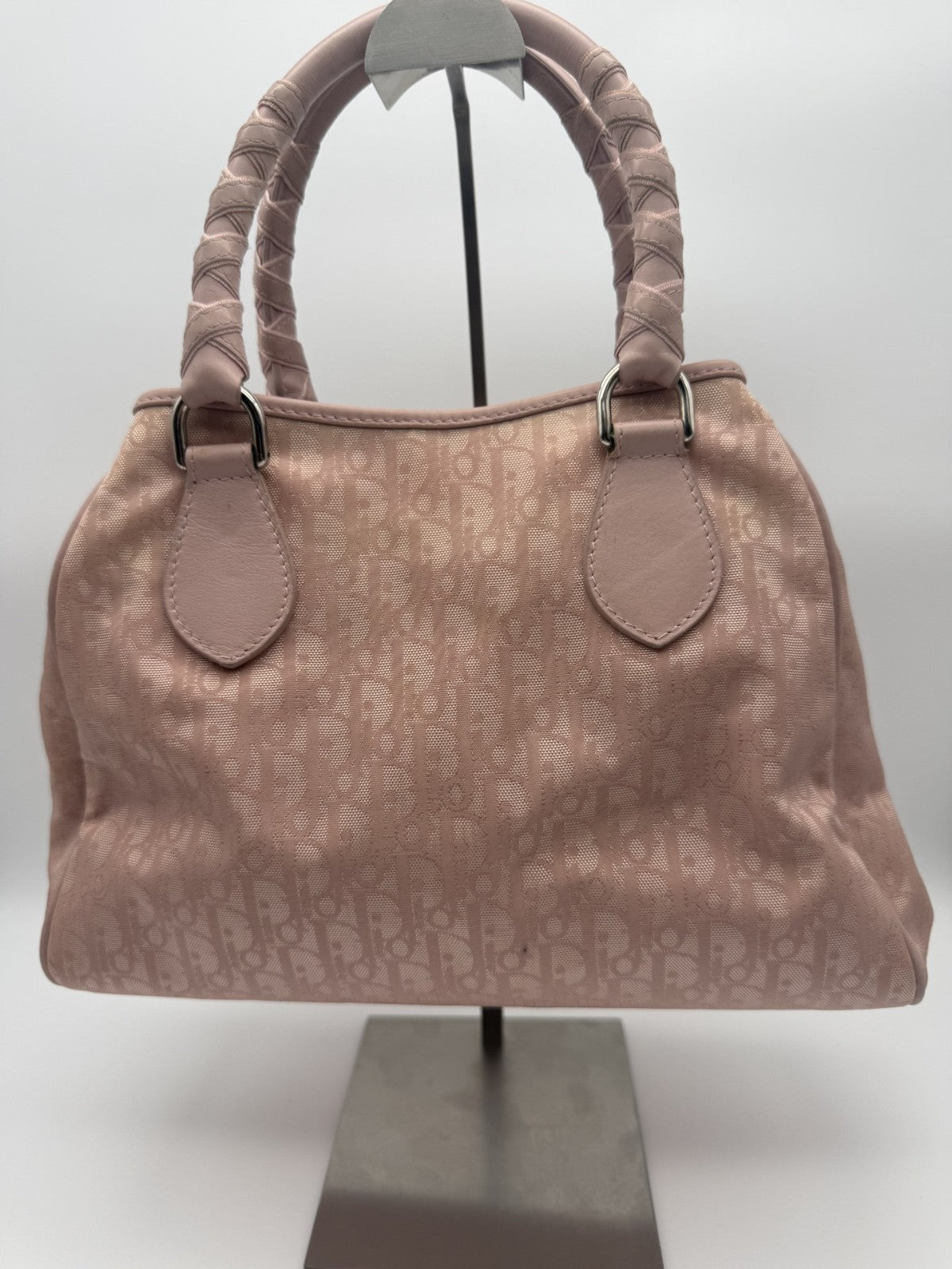 Dior Trotter Top Handle Bag — Powder Pink