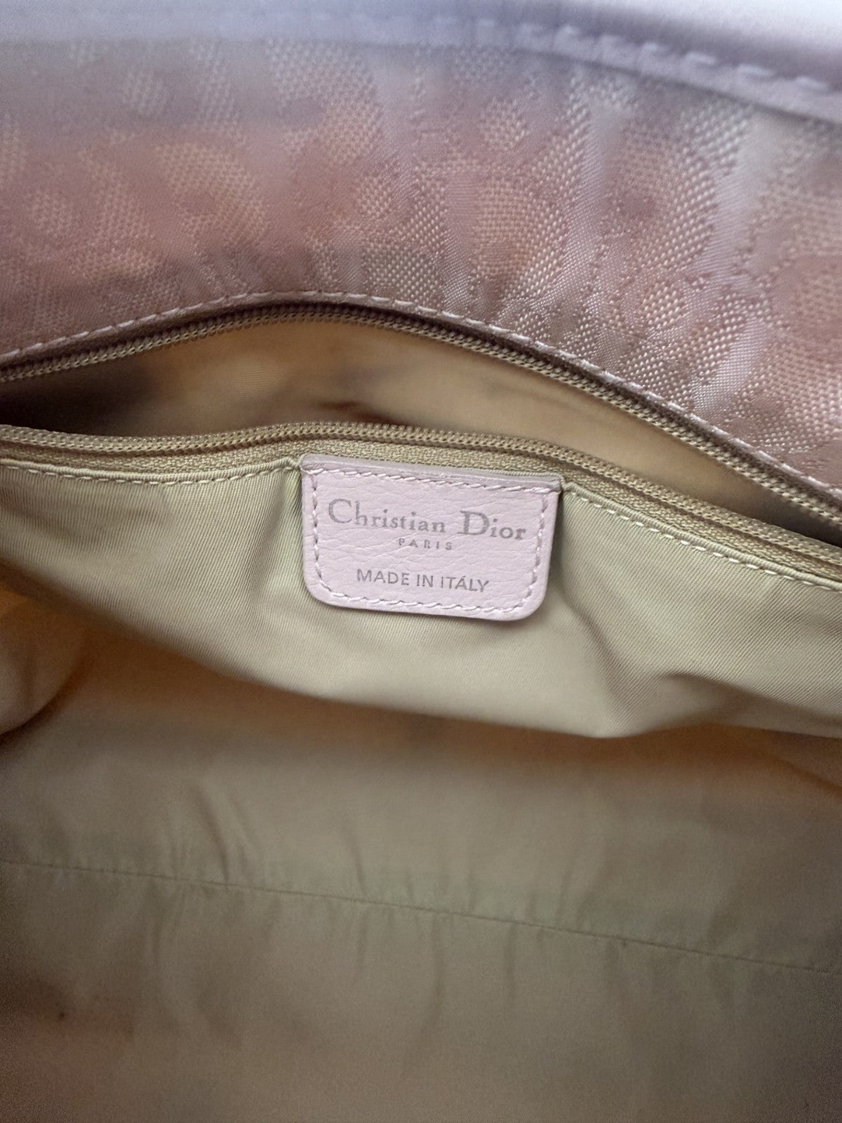 Dior Trotter Top Handle Bag — Powder Pink