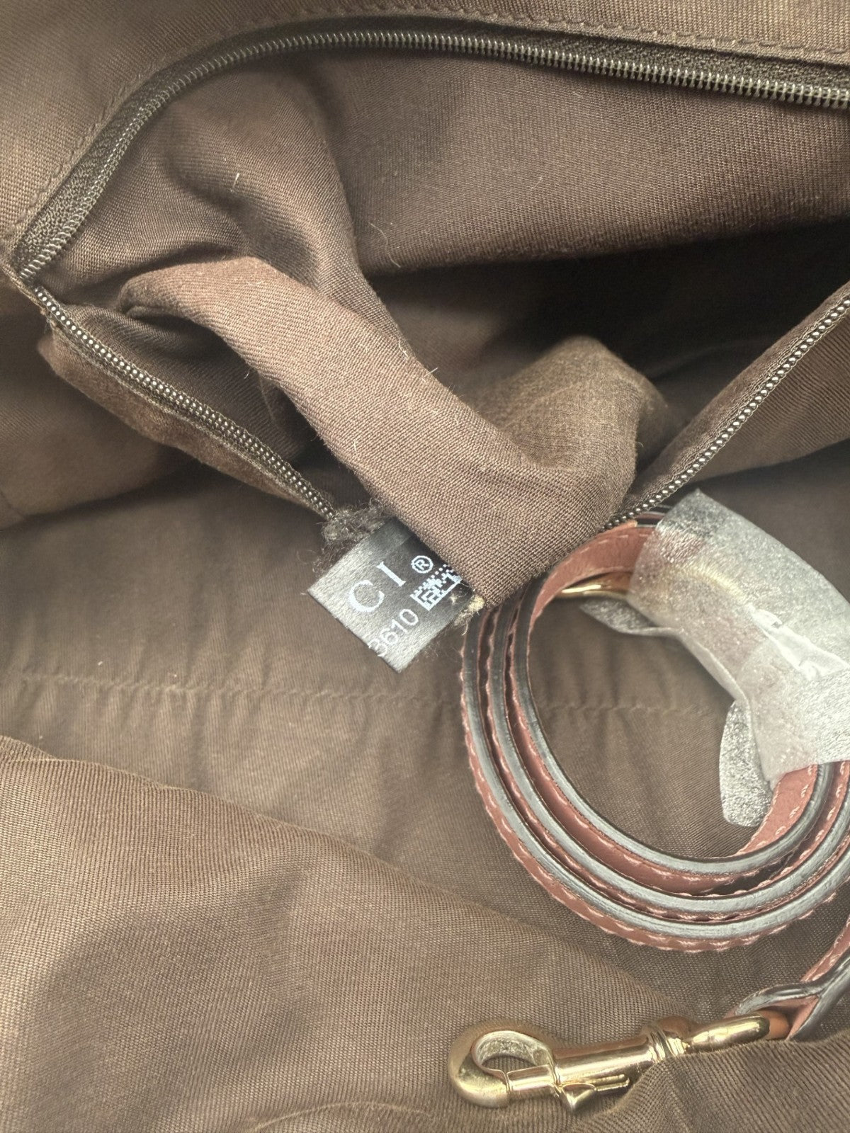 Gucci Sukey Satchel — Beige GG Canvas & Pink