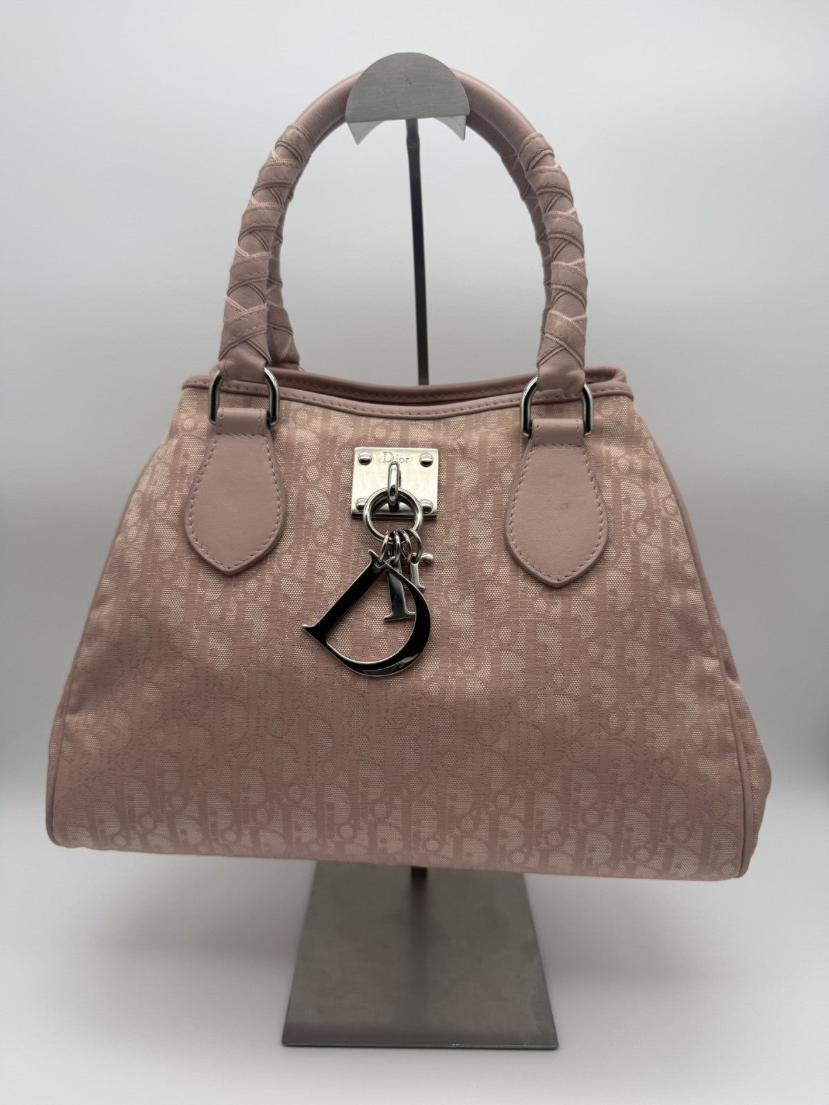 Dior Trotter Top Handle Bag — Powder Pink